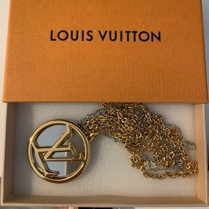 Louis Vuitton long two tone necklace